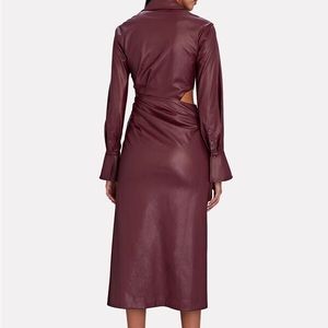 Cinched at the waist with flattering drapery, the label's Mara